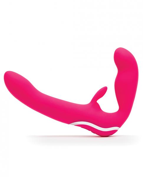 Happy Rabbit Rechargeable Pink Vibrating Strapless Strap On Sex Toy Product