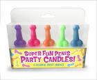 Super Fun Penis Party Candles 5 Colorful Party Candles Sex Toy Product