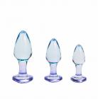 Butties 3pc Acrylic Anal Plug Set Sex Toy Product