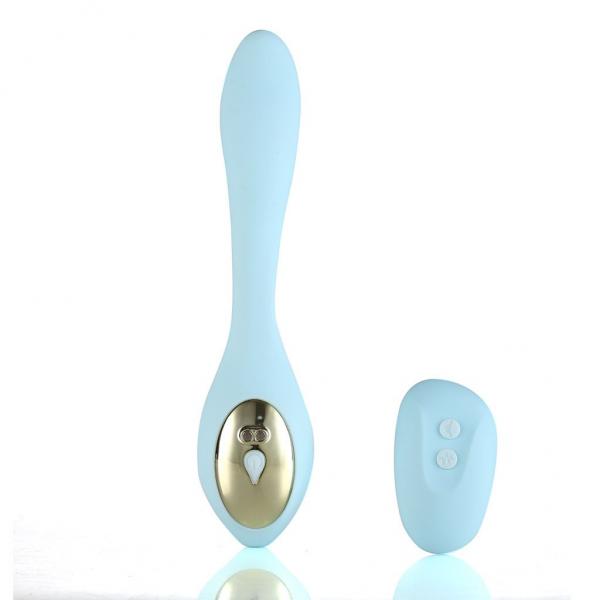 Harmonie Dual Vibrator Teal Silicone Rechargeable Sex Toy Product