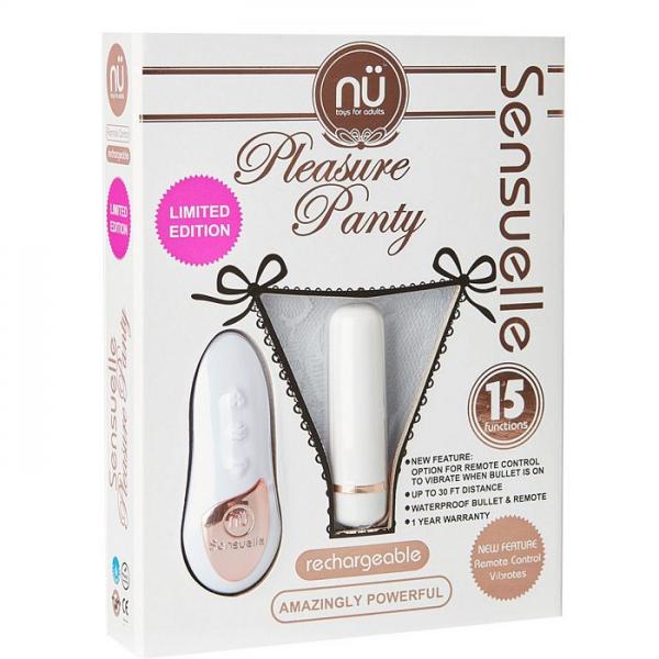 Sensuelle Pleasure Panty White Remote Control Image 2