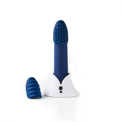 Sensuelle Point Plus Bullet Vibrator Blue 2 Sleeves Sex Toy Product