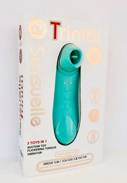 Sensuelle Trinitii Tongue Vibrator Electric Blue Image 3