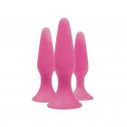 Sliders 3 Piece Trainer Kit Plugs Pink Sex Toy Product