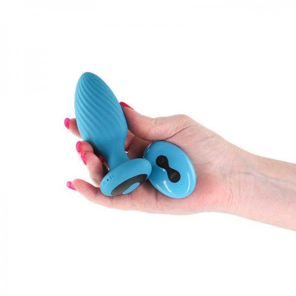 Inya Alpine 2.0 Gyrating And Vibrating Plug With Remote Teal