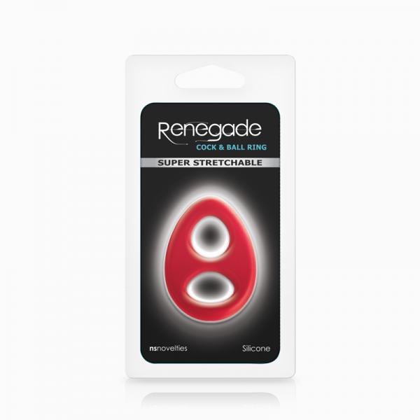 Renegade Romeo Soft Cock & Ball Ring Red Sex Toy Product