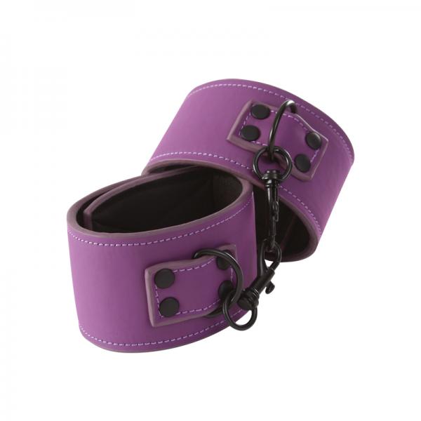 Lust Bondage Wrist Cuff Purple Sex Toy Product