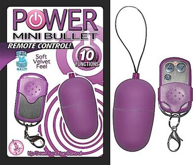 Power Mini Bullet Remote Control Purple Vibrator Sex Toy Product