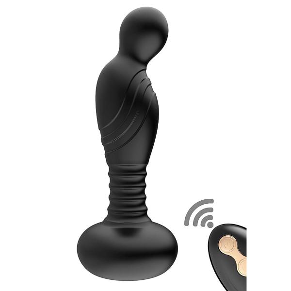 Ass-sation Remote Vibrating P-spot Plug Black Sex Toy Product
