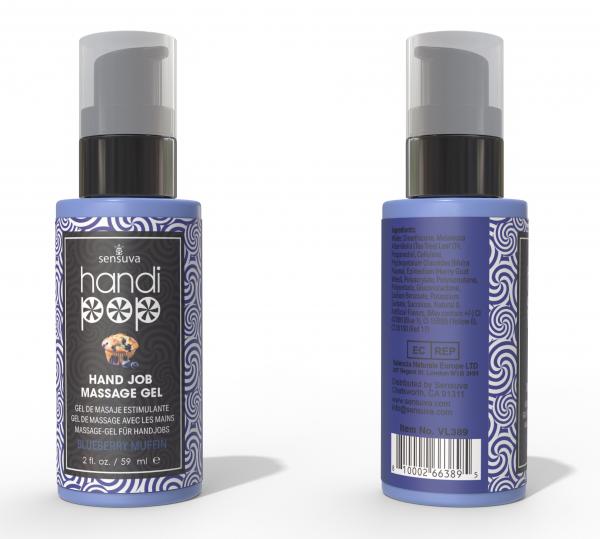 Handipop Edible Massage Gel Blueberry Muffin 2 Oz Sex Toy Product