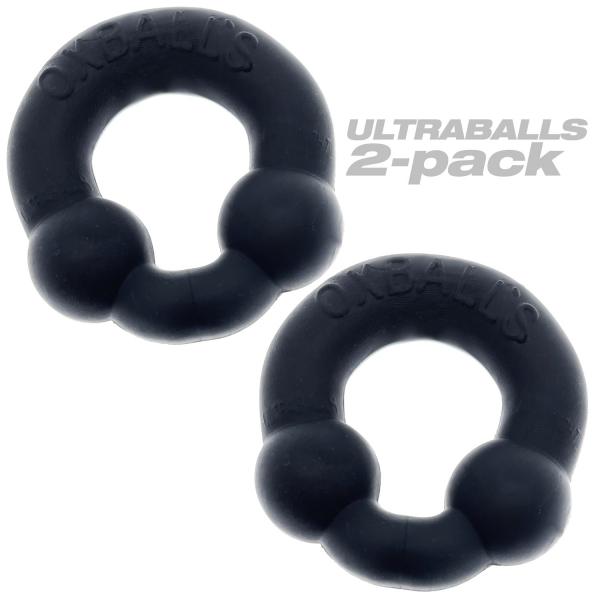 Ultraballs 2 Pk Cockring Night (net) Sex Toy Product