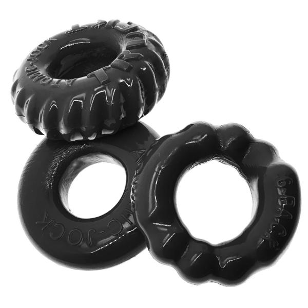 Bonemaker 3-pack C-ring Black (net) Sex Toy Product