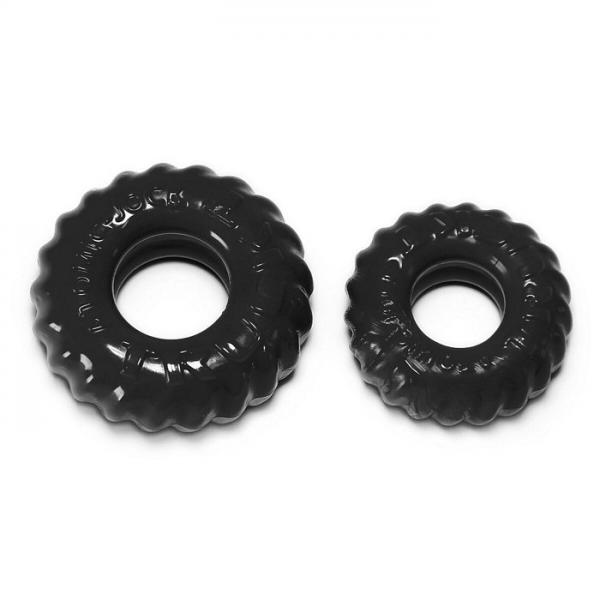 Oxballs Truckt 2 Piece Cock Ring Set Black Sex Toy Product