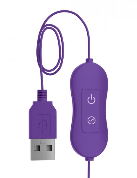 OMG! BULLETS #HAPPY USB Powered Bullet Vibrator Purple Sex Toy Product