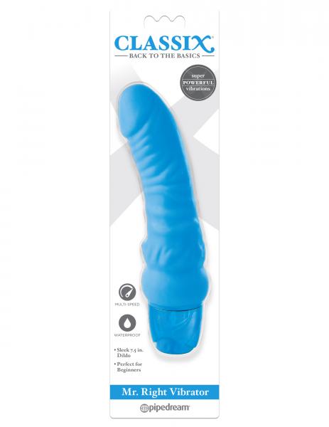 Classix Mr. Right Vibrator Blue Sex Toy Product