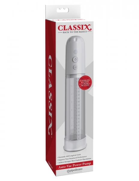 Classix Auto Vac Power Pump White Sex Toy Product