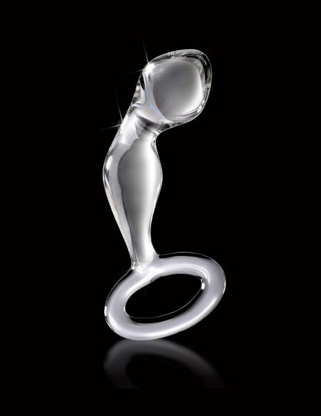 Icicles No. 46 Glass Butt Plug Clear Sex Toy Product