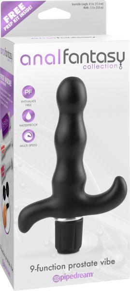 Anal Fantasy Prostate Vibe 9 Function Black Sex Toy Product