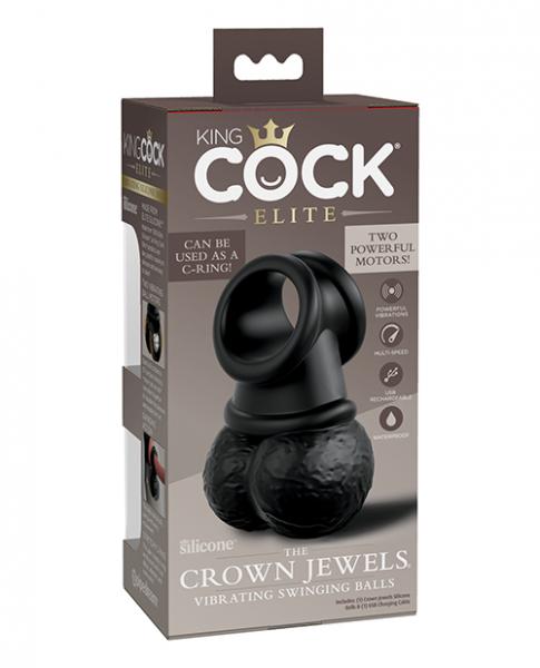 King Cock Elite Vibrating Silicone Balls Sex Toy Product