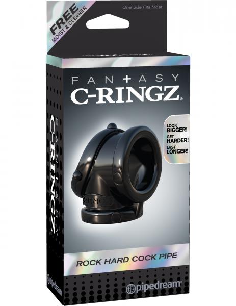 Fantasy C-Ringz Rock Hard Cock Pipe Black Sex Toy Product