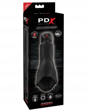 PDX Elite Vibrating Roto-Teazer Black Sex Toy Product