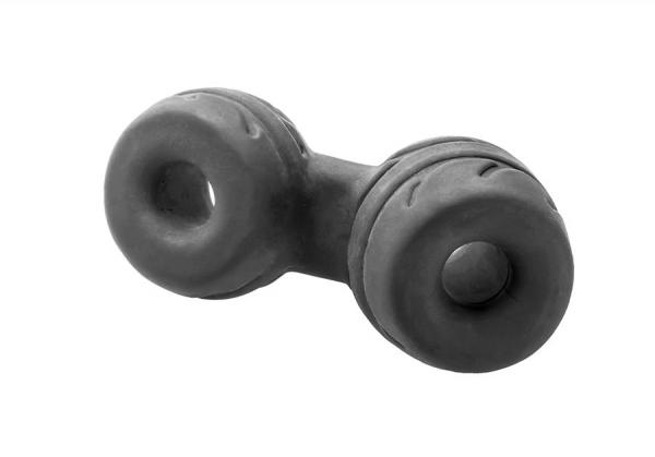 Perfect Fit Siliskin Cock Ring & Ball Stretcher Black Image 4