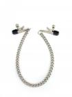 M2M Nipple Clamps Alligator Ends With Chain Chrome Image 4
