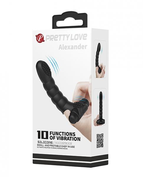 Pretty Love Alexander Finger Vibe Black Sex Toy Product