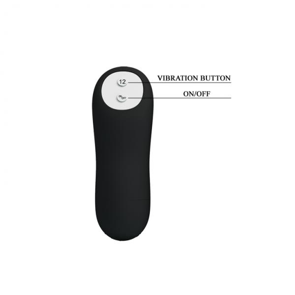 Pretty Love Vibrating Bead Butt Plug Black Sex Toy Product