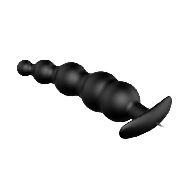 Pretty Love Vibrating Bead Butt Plug Black Sex Toy Product