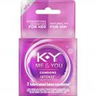 K-Y Me & You Intense Lubricated Latex Condoms 3 Count  Sex Toy Product