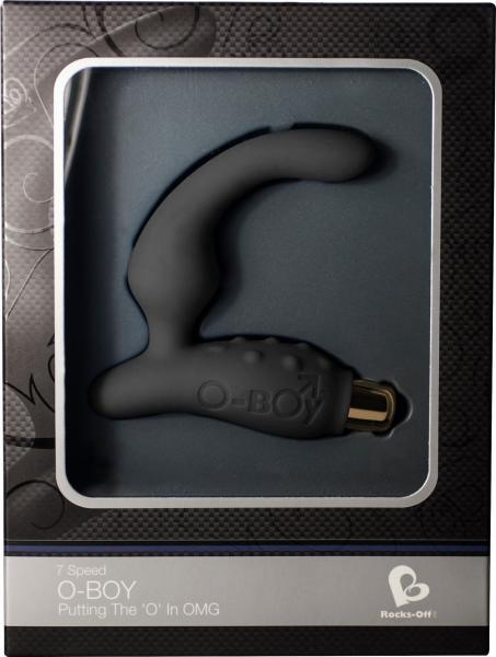 O Boy 7 Speed Waterproof Prostate Stimulator - Black Sex Toy Product