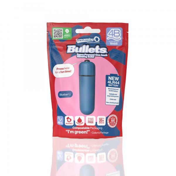Screaming O 4b Bullet Blueberry (bass) Sex Toy Product