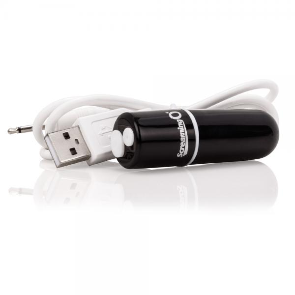 Screaming O Charged Vooom Rechargeable Bullet Vibe Black Image 4