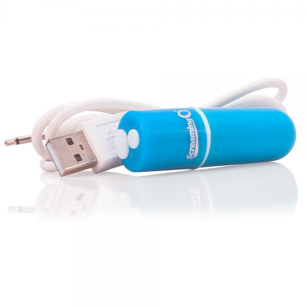 Screaming O Charged Vooom Rechargeable Bullet Vibe Blue Image 4