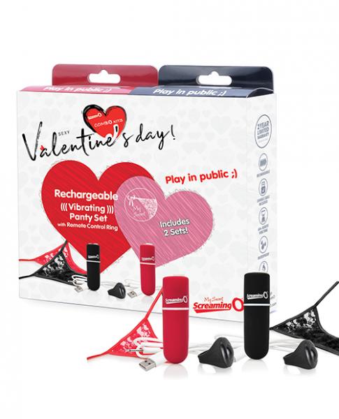 Screaming O Valentines Box 2020 2 Remote Vibrating Panty Set