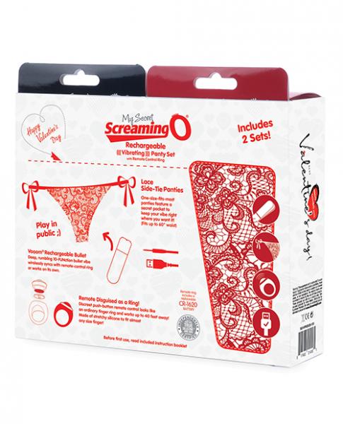 Screaming O Valentines Box 2020 2 Remote Vibrating Panty Set Sex Toy Product