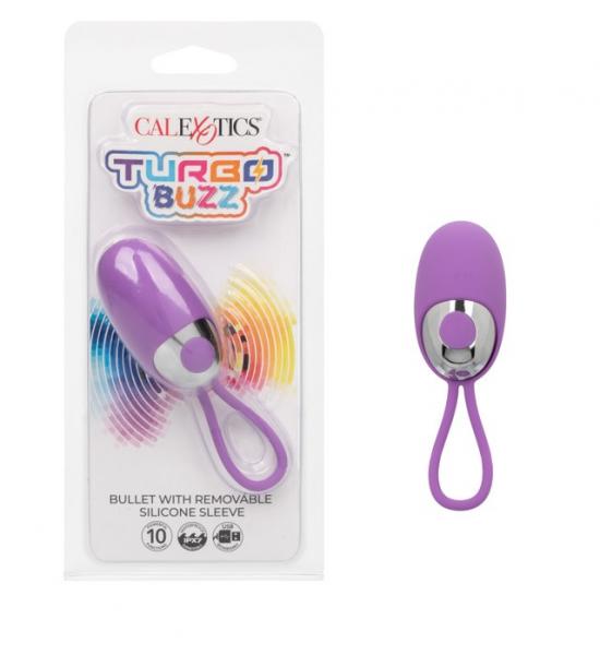 Turbo Buzz Bullet W Removable Sleeve Purple