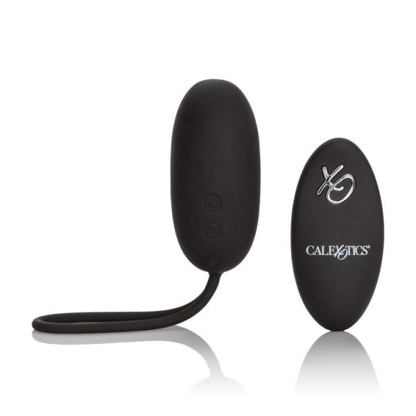 Silicone Remote Rechargeable Egg Vibrator Black Sex Toy Product