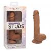 Dual Density Silicone Stud 5in Brown Sex Toy Product Image 1