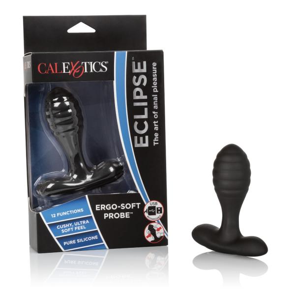 Eclipse Ergo Ultra Soft Probe Black Vibrator Sex Toy Product