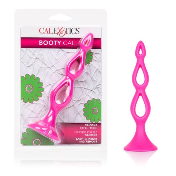 Booty Call Silicone Triple Probe Pink Sex Toy Product