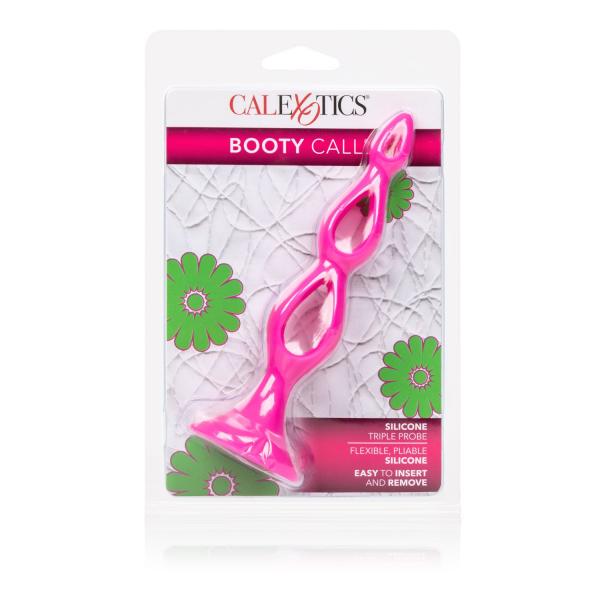 Booty Call Silicone Triple Probe Pink Sex Toy Product