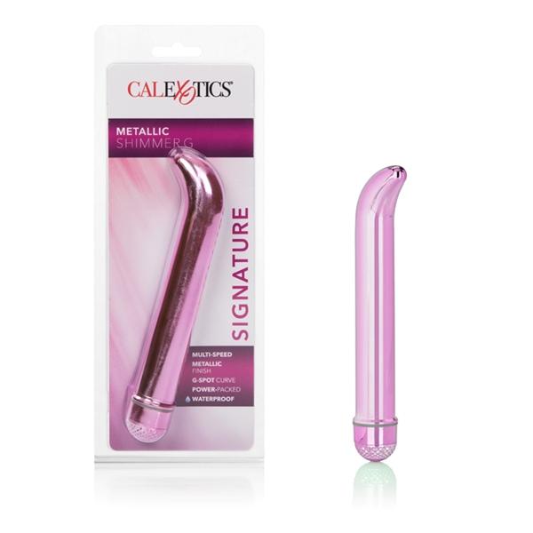 Metallic Shimmer G Pink Vibrator Sex Toy Product