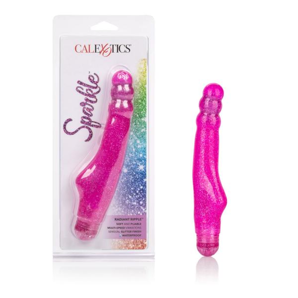 Sparkle Radiant Ripple Purple Vibrator Sex Toy Product