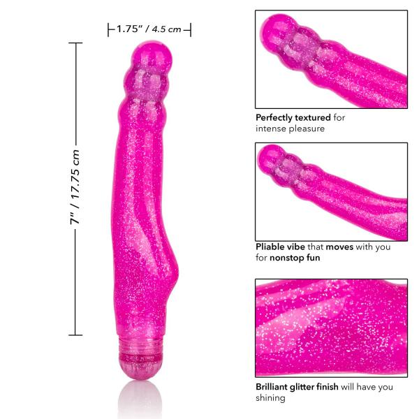 Sparkle Radiant Ripple Purple Vibrator Sex Toy Product
