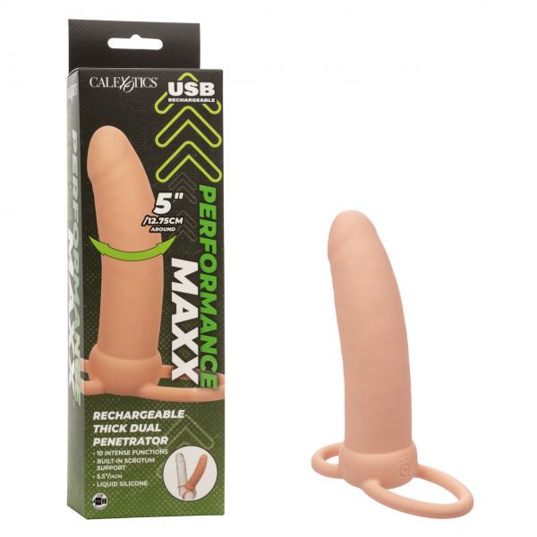 Performance Maxx Thick Dual Penetrator Ivory Sex Toy Product