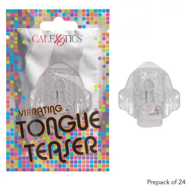 Foil Pack Vibrating Tongue Teaser Clear 24pk Sex Toy Product