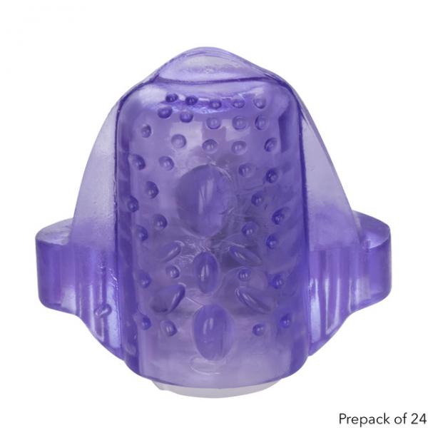 Foil Pack Vibrating Tongue Teaser Purple 24pk Sex Toy Product