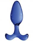 Chrystalino Expert Blue Glass Plug Sex Toy Product